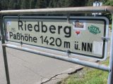 Riedbergpass - Zeptemberen 2012